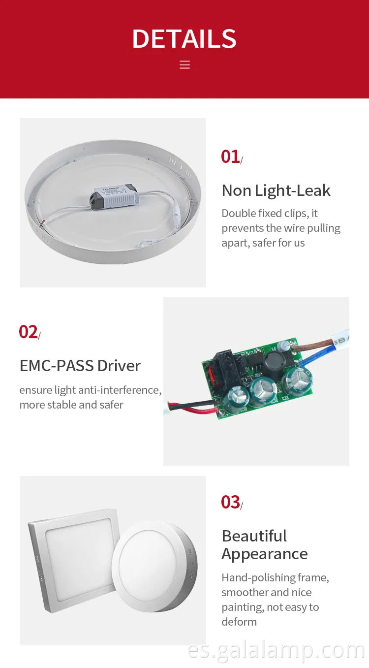 Luz de techo LED redonda de 12W de 12W para espacios contemporáneos